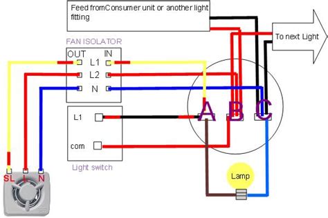 shower extractor fan wiring diagram